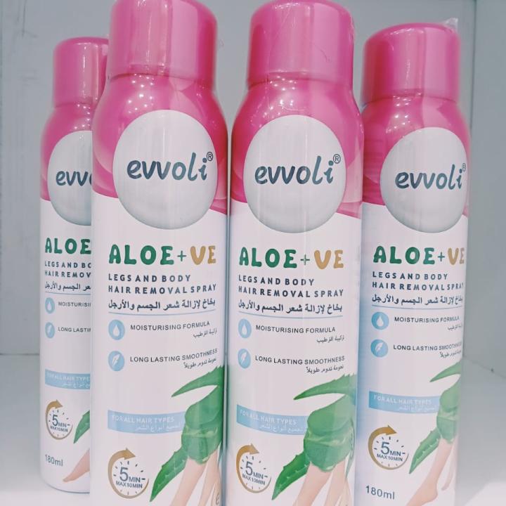 evvoli hair removal spray